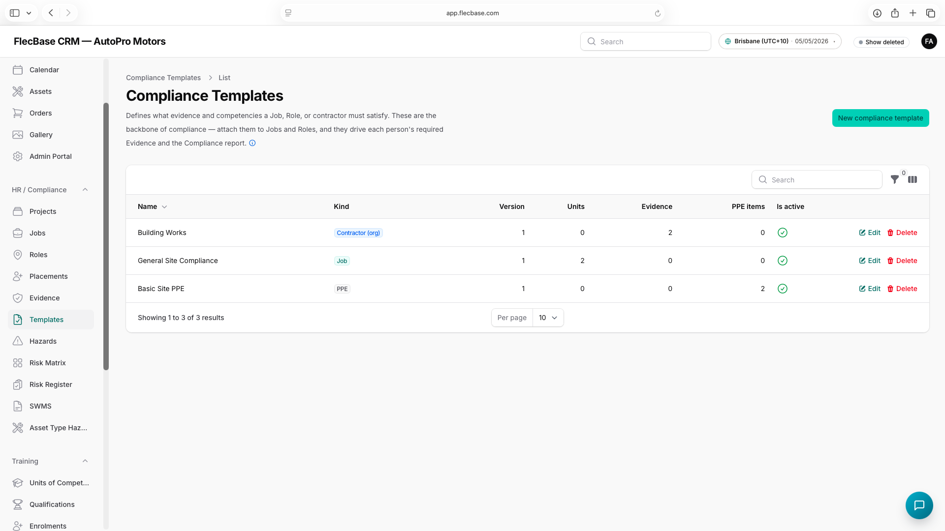 Templates — overview