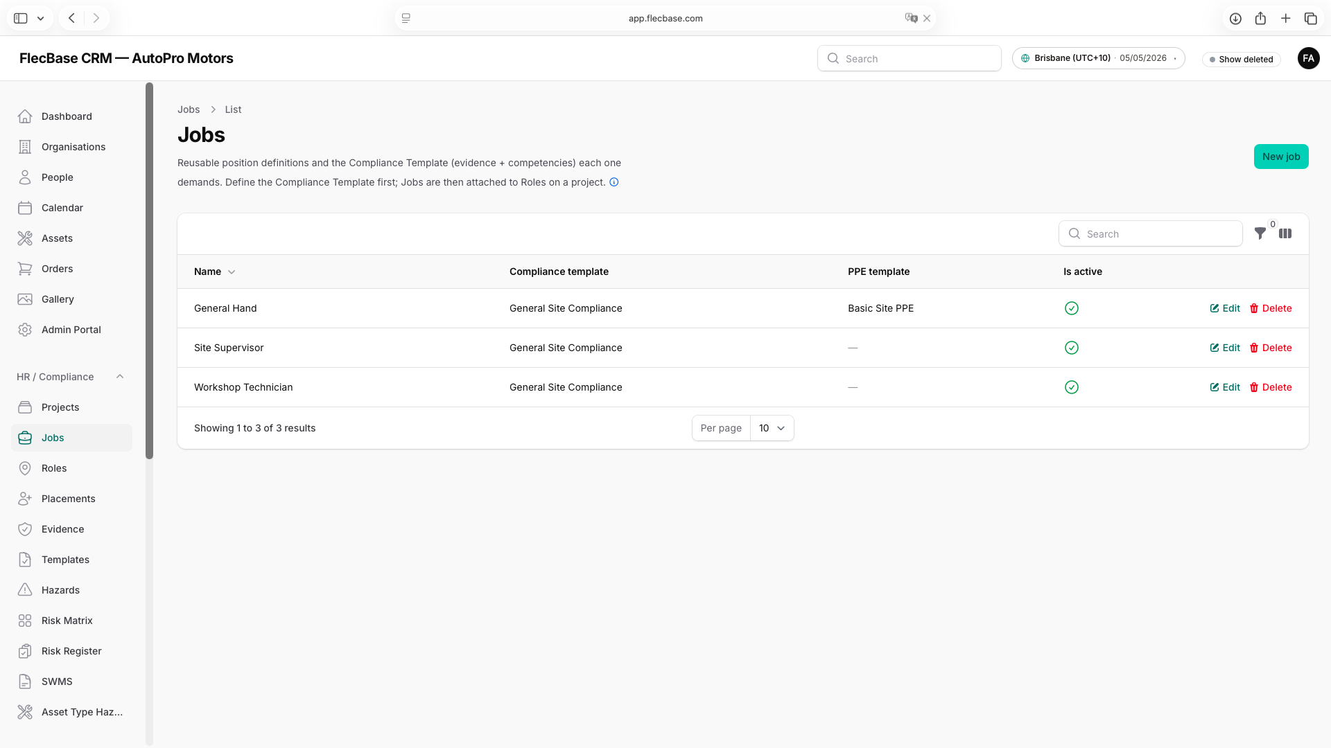 Jobs — overview