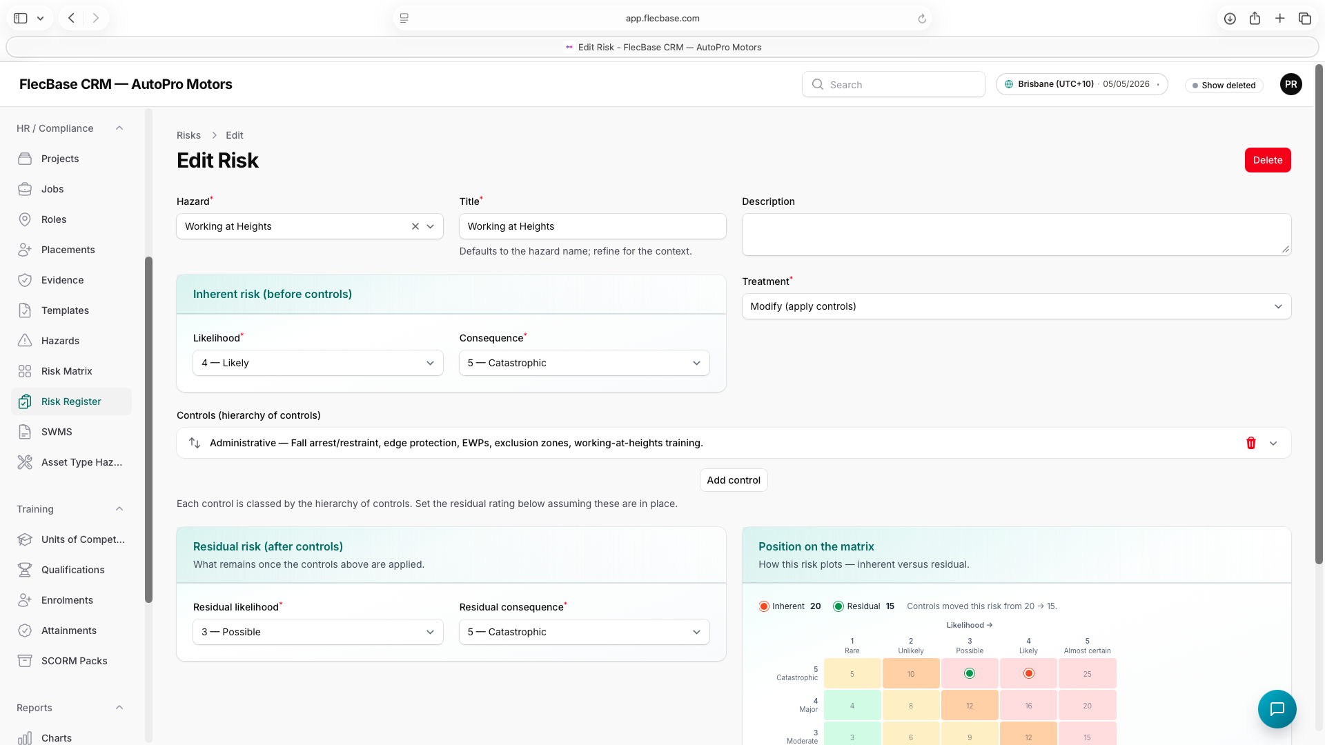 Risk Register — how to use